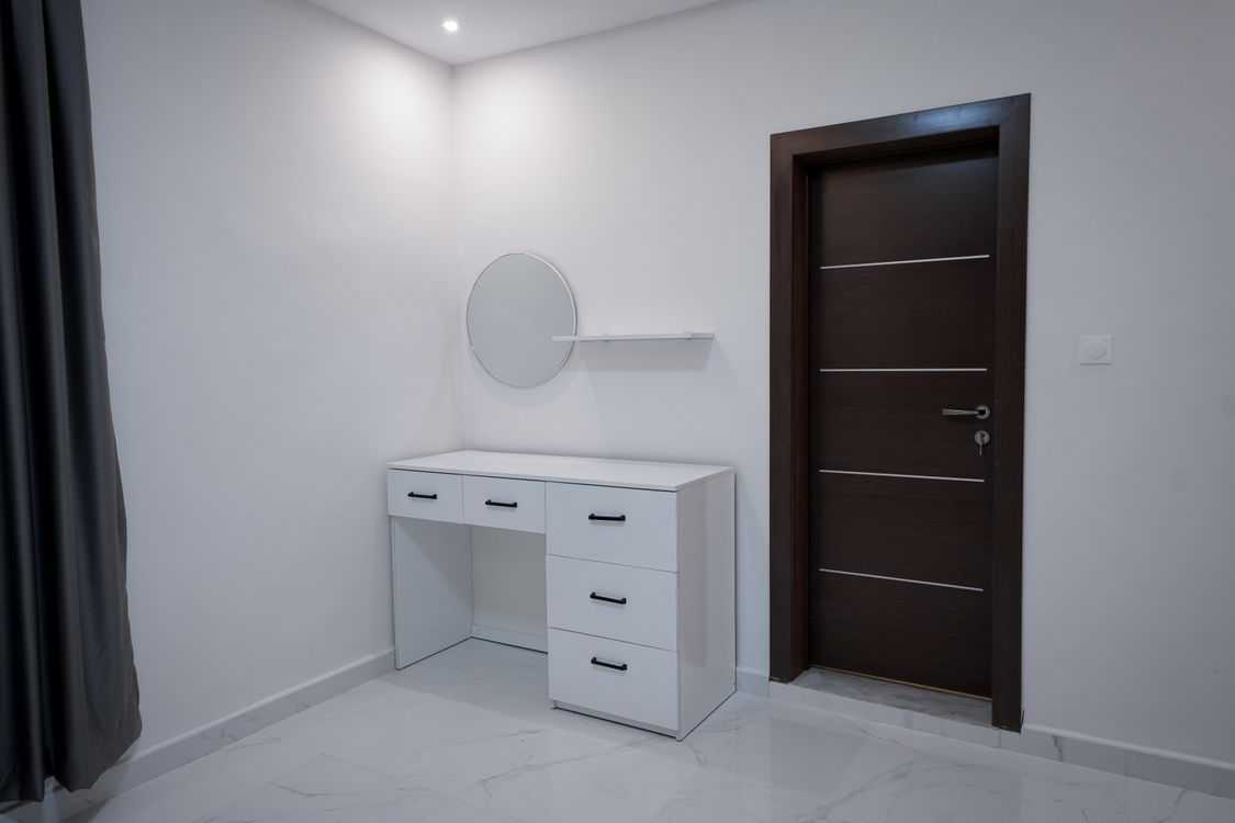 White painted dresser